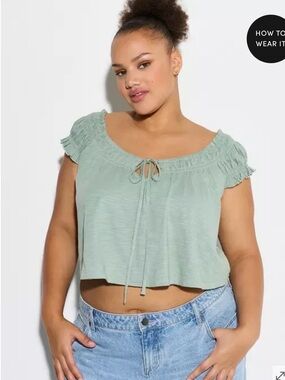 LoveSick Torrid NWT Puff Sleeve Top 18/20 2x